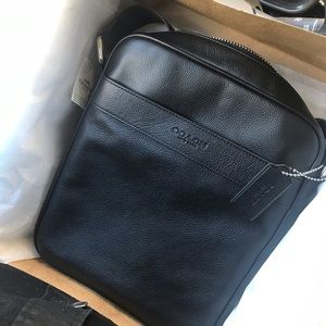 All Black Coach Over The Shoulder Bag